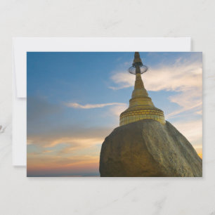 Kyaiktiyo Pagoda bei Sonnenuntergang Karte