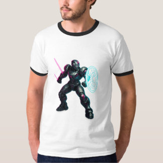 Kybernetischer Gladiator – Neonklingen-Krieger T-Shirt