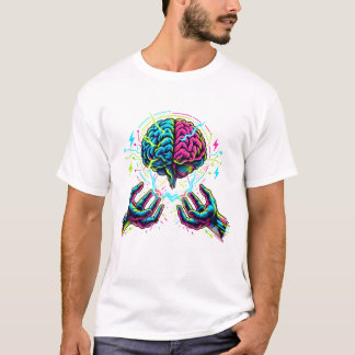 Kybernetischer Schaltkreis Gehirn Elektrotechnik T-Shirt
