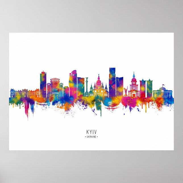 Kyiv Ukraine Skyline Poster (Vorne)