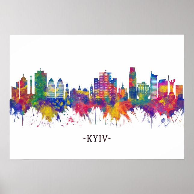 Kyiv Ukraine Skyline Poster (Vorne)
