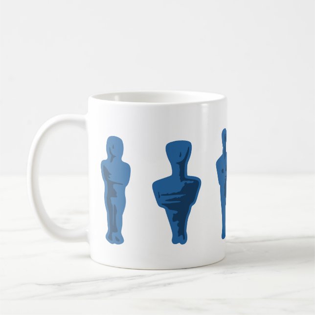 Kykladen-Figuren Kaffeetasse (Links)