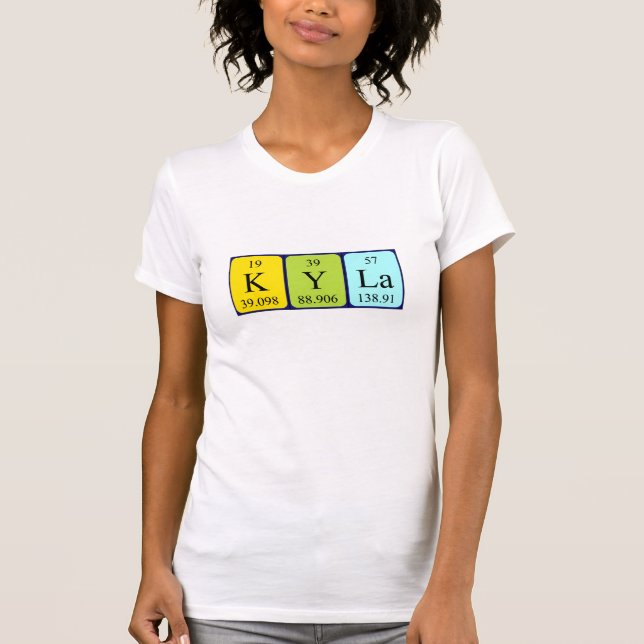 Kyla Namen-Shirt periodischer Tabelle T-Shirt (Vorderseite)