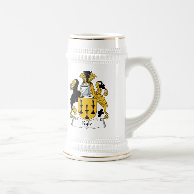 Kyle-Familienwappen Bierglas (Rechts)
