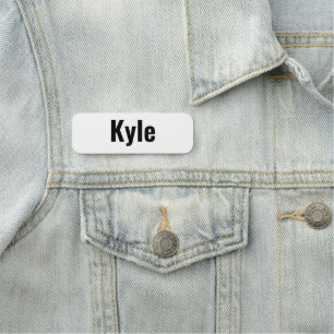 Kyle Männername, Namensschild