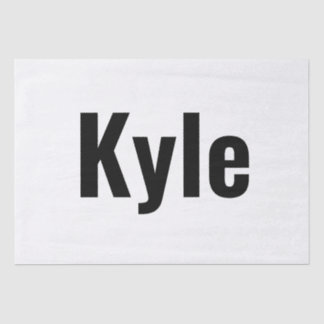 Kyle Mens Name Seidenpapier