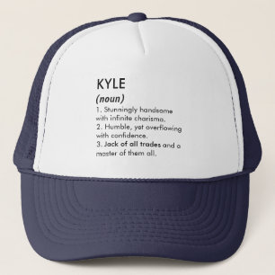 Kyle Name, Bearbeitbarer Name, Benutzerdefinierter Truckerkappe