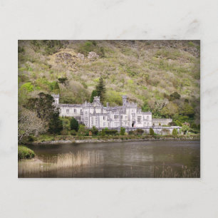 Kylemore Abbey Castle in Irland Postkarte