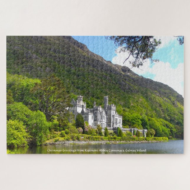 Kylemore Abbey Connemara Galway Irland. Jigsaw Pu Puzzle (Horizontal)