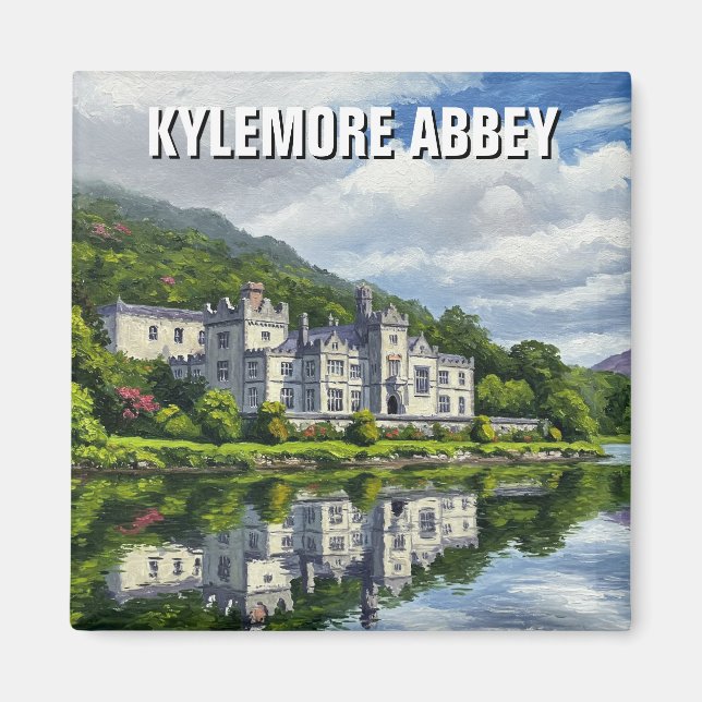 Kylemore Abbey Ireland Travel Magnet (Vorne)