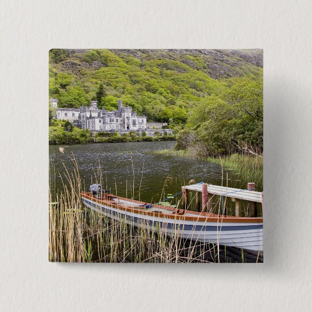 Kylemore Abbey, Irland. Abtei Kylemore Button (Vorderseite)