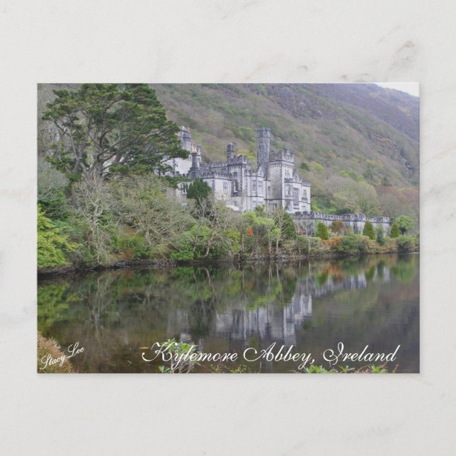Kylemore Abbey, Irland Postkarte (Vorderseite)