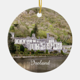Kylemore Abtei-Schloss in Irland Keramikornament