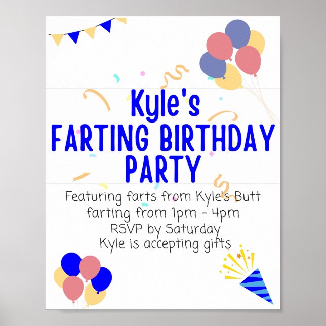 Kyles Geburtstag Poster (Vorne)