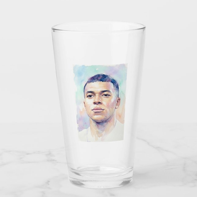 Kylian Mbappe Glas (Vorderseite)