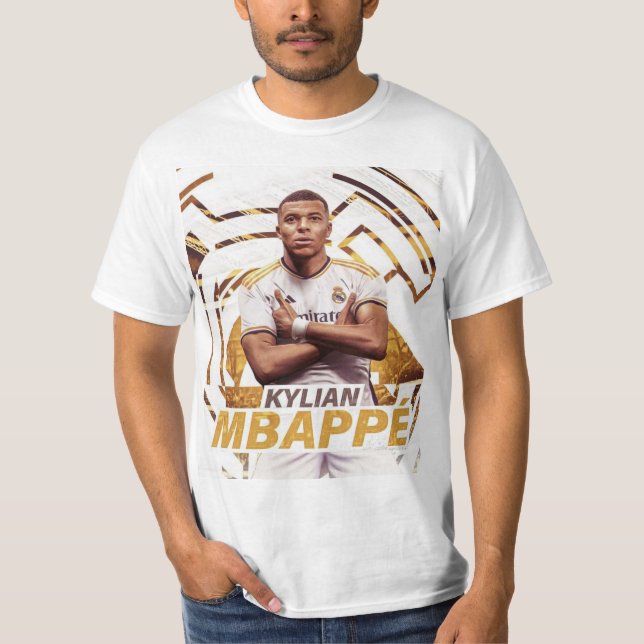 Kylian Mbappe Real Madrid Player T-Shirt (Vorderseite)