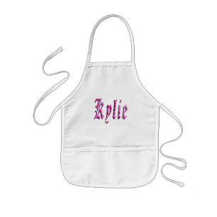 "Kylie" Floral Pink Kylie Name, Kinderschürze