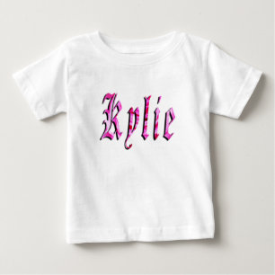 "Kylie" Floral Rosa Kylie Name, Baby T-shirt