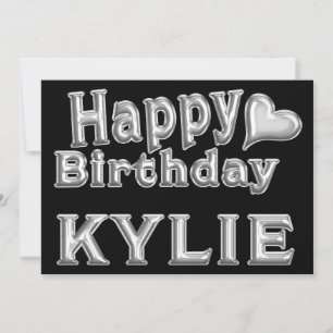 Kylie Happy Birthday Karte Grußkarte mit Herz