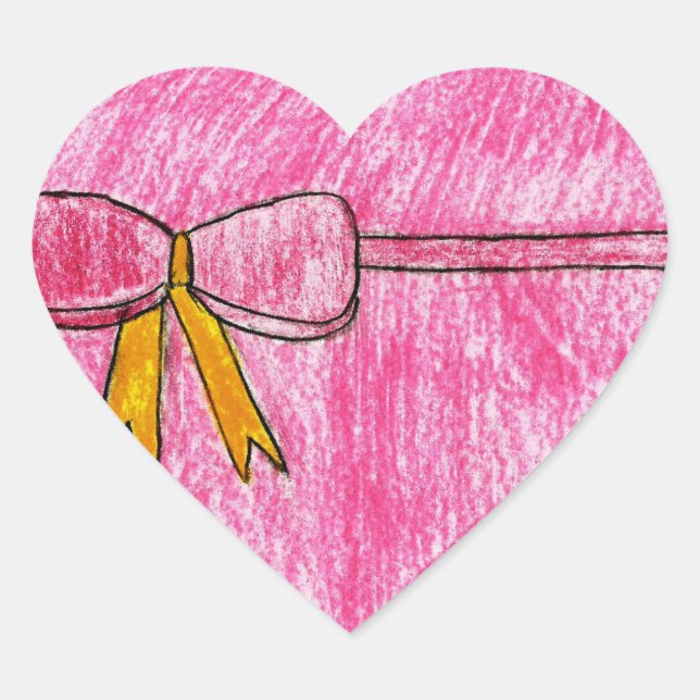 Kylie Herz-Aufkleber (Vorderseite)