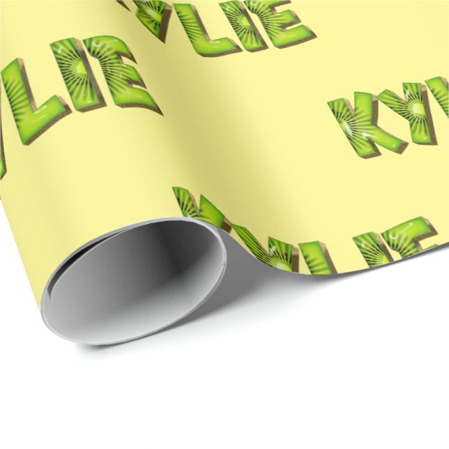Kylie Kiwi Fruit Geschenk papier Geschenkpapier (Rolleneckpunkt)