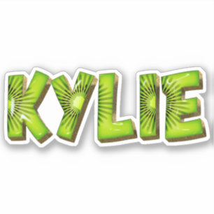 Kylie Name Kiwi Design Aufkleber Sticker