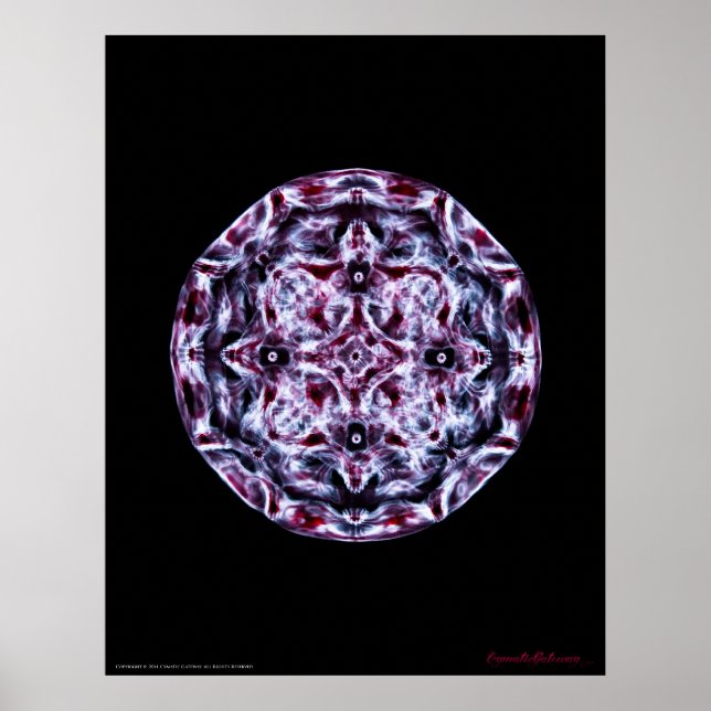 Kymatik: Musiknote A Klavier Poster (Vorne)