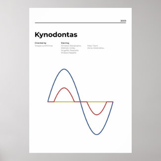 Kynodontas Dogzahns Minimalistisch Movie Yorgos Poster