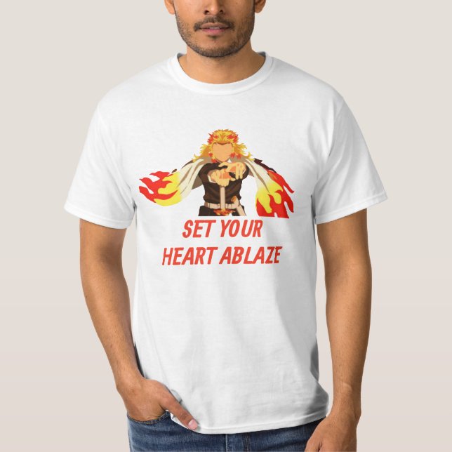 Kyojuro rengoku ser your heart ablach T-Shirt (Vorderseite)