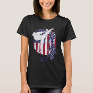 Kyokushin American Karate USA-Flagge Kyokushinkai T-Shirt