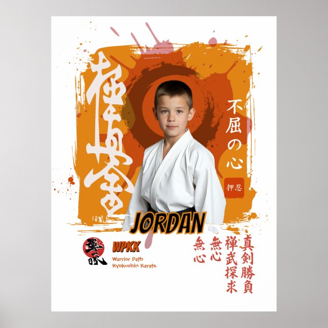 Kyokushin Dojo Student Belt Commemoration  Poster (Vorne)