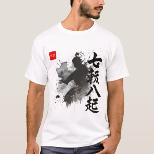 Kyokushin-Inspirierende japanische Kalligrafie-Tin T-Shirt