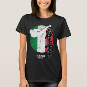 Kyokushin Italien Karate Italienische Flagge Kyoku T-Shirt