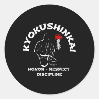 Kyokushin Karate1  Runder Aufkleber