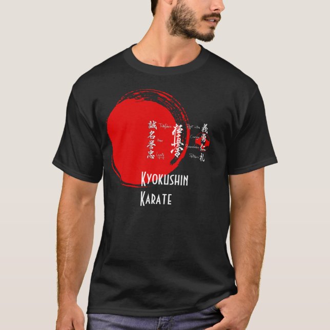 Kyokushin Karate Bushido Values T-Shirt (Vorderseite)