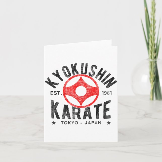 Kyokushin Karate Do Kampfsport Japan Tokio Vinta Karte (Vorderseite)