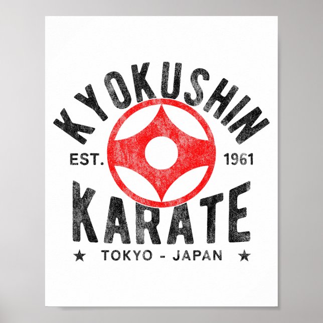 Kyokushin Karate Do Martial Arts Japan Tokyo Vinta Poster (Vorne)
