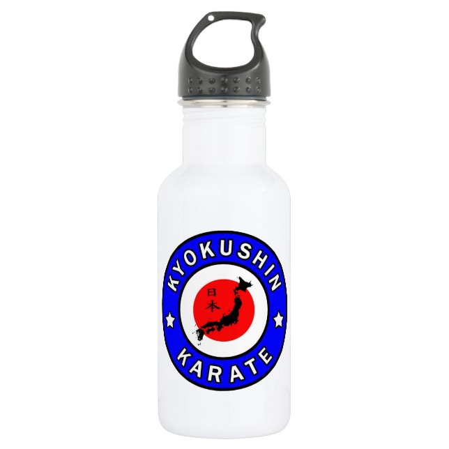 Kyokushin Karate Edelstahlflasche (Vorderseite)