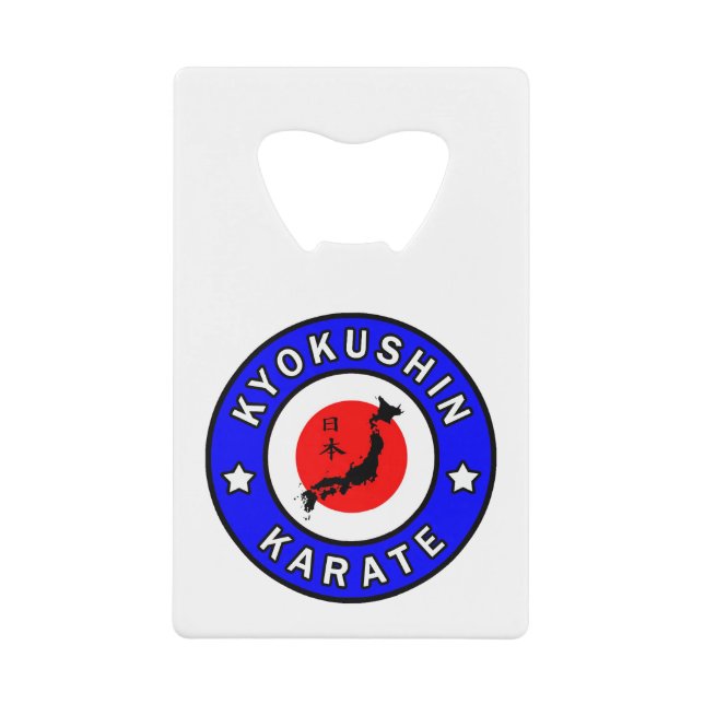 Kyokushin Karate Geldbeutel Flaschenöffner (Vorderseite)