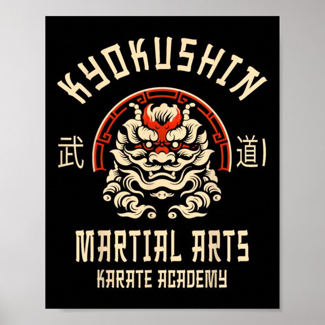 Kyokushin Karate Japanese Martial Arts  Poster (Vorne)