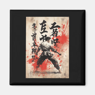 Kyokushin Karate Japanische Kalligrafie Kampfsport Magnet