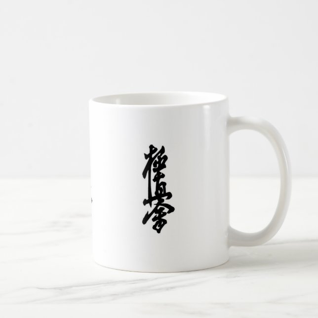 Kyokushin Karate-japanische Kanji-Tasse Kaffeetasse (Rechts)