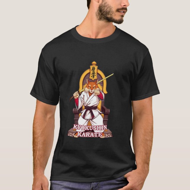 Kyokushin Karate Katze T-Shirt (Vorderseite)