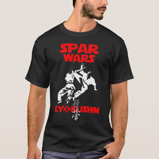 Kyokushin Karate Kumite Spar Wars Budo T - Shirt (Vorderseite)