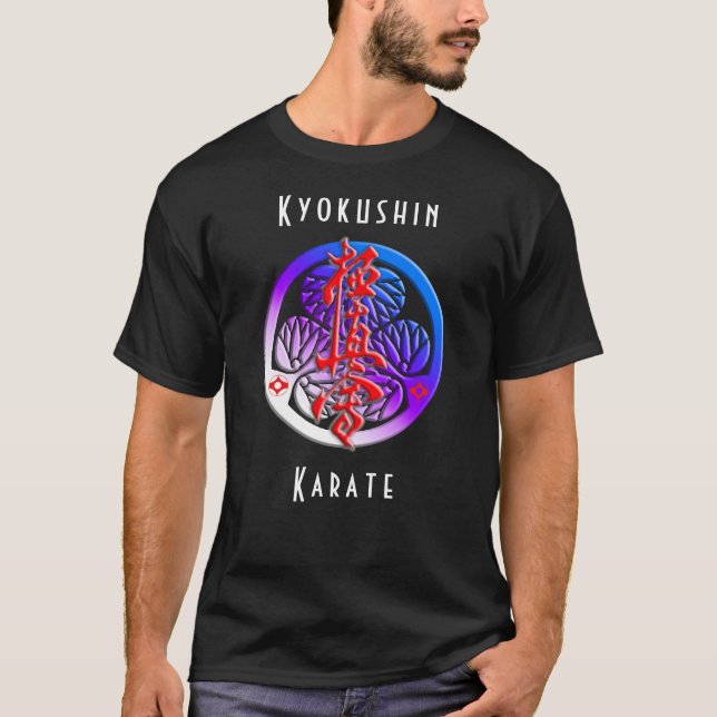 Kyokushin Karate Samurai Sigil Martial Arts Budo T-Shirt (Vorderseite)