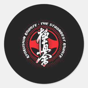 Kyokushin Karate Stärkste Runder Aufkleber