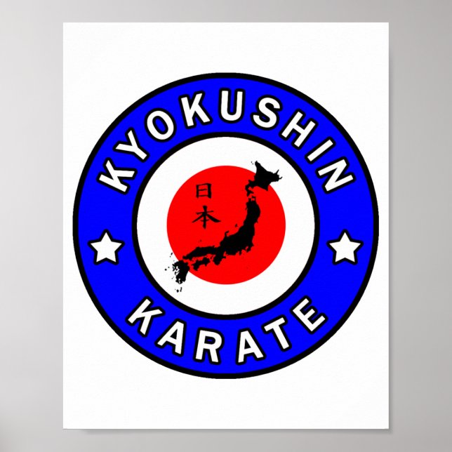 Kyokushin Karate T-Shirt_2  Poster (Vorne)