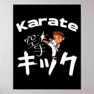 Kyokushin Kenpo Shotokan Karate für Jungen Mädchen Poster