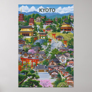 Kyoto Druck Poster