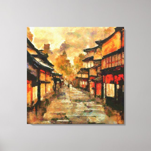 Kyoto Dusk Leinwanddruck (Vorderseite)
